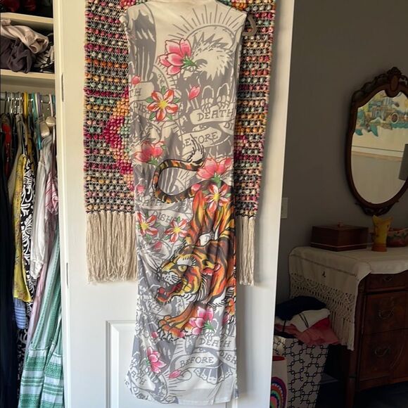 Ed Hardy Dresses & Skirts - Floral Tiger Graphic Dress